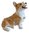 Pembroke Corgi Dog Jewelled Box or Figurine Tan & White