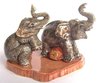 Elephants on Tan Base Salt & Pepper Shakers - Ceramic