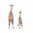 Miniature Ceramic Giraffe Figurine - Mother & Calf 2 Pieces