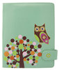 Retro Owl Passport Wallet "Faux Leather" - Teal Green