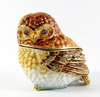 Baby Owl Jewelled Trinket Box or Figurine
