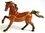 Bay Arabian Horse Jewelled Trinket box-Figurine