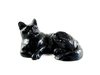 Quintessence (UK) "Merlin" - Black, Handcrafted Stone Cat