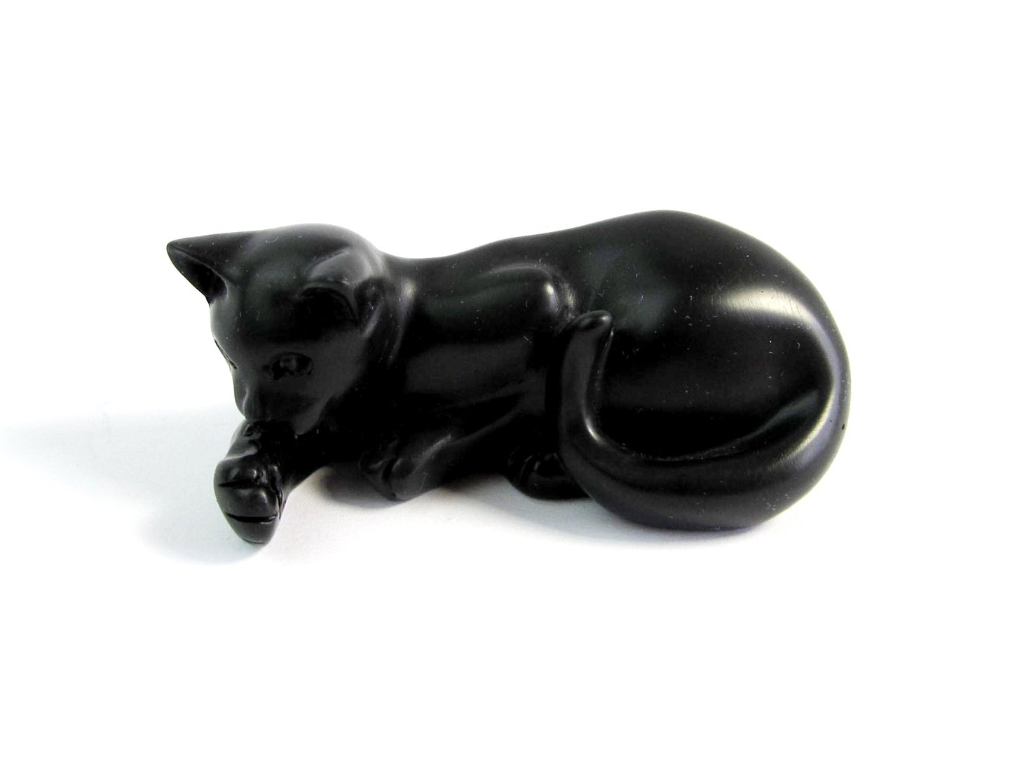 Quintessence (UK) - "Sooty" Pen Holder Figurine - Stone Cat