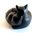 Quintessence Stone Cats "Cuddly Cats" - Black