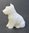 Quintessence Miniature Stone Resin Dog Scottish Terrier WHITE