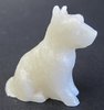 Quintessence Miniature Stone Resin Dog Scottish Terrier WHITE