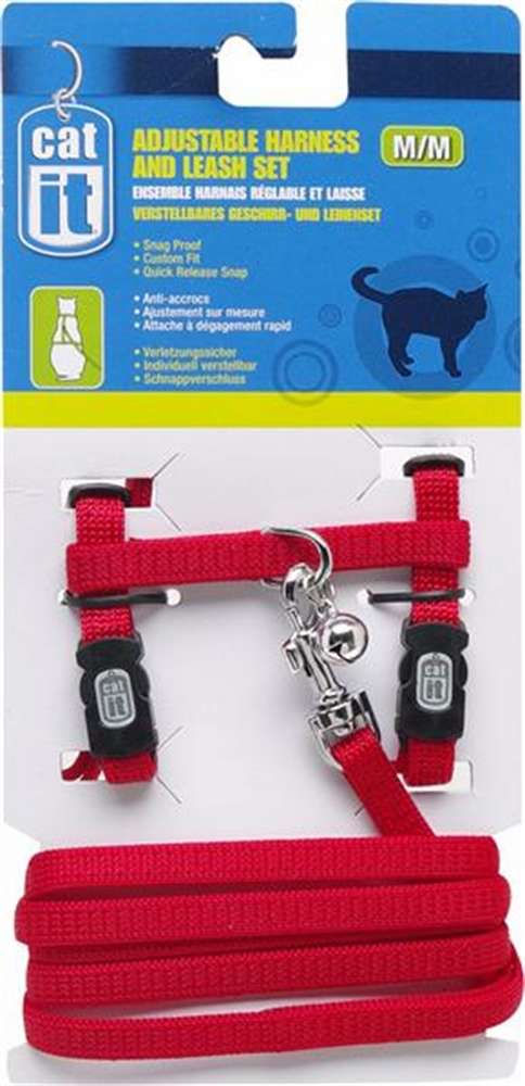 Catit Nylon Adjustable Small Cat or Kitten Harness & Lead Set