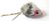 Cat Toy - "Mice" Rabbit Fur covered-Rattles inside - Pack/10