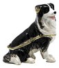 Border Collie - Dog Jewelled Trinket Box or Figurine