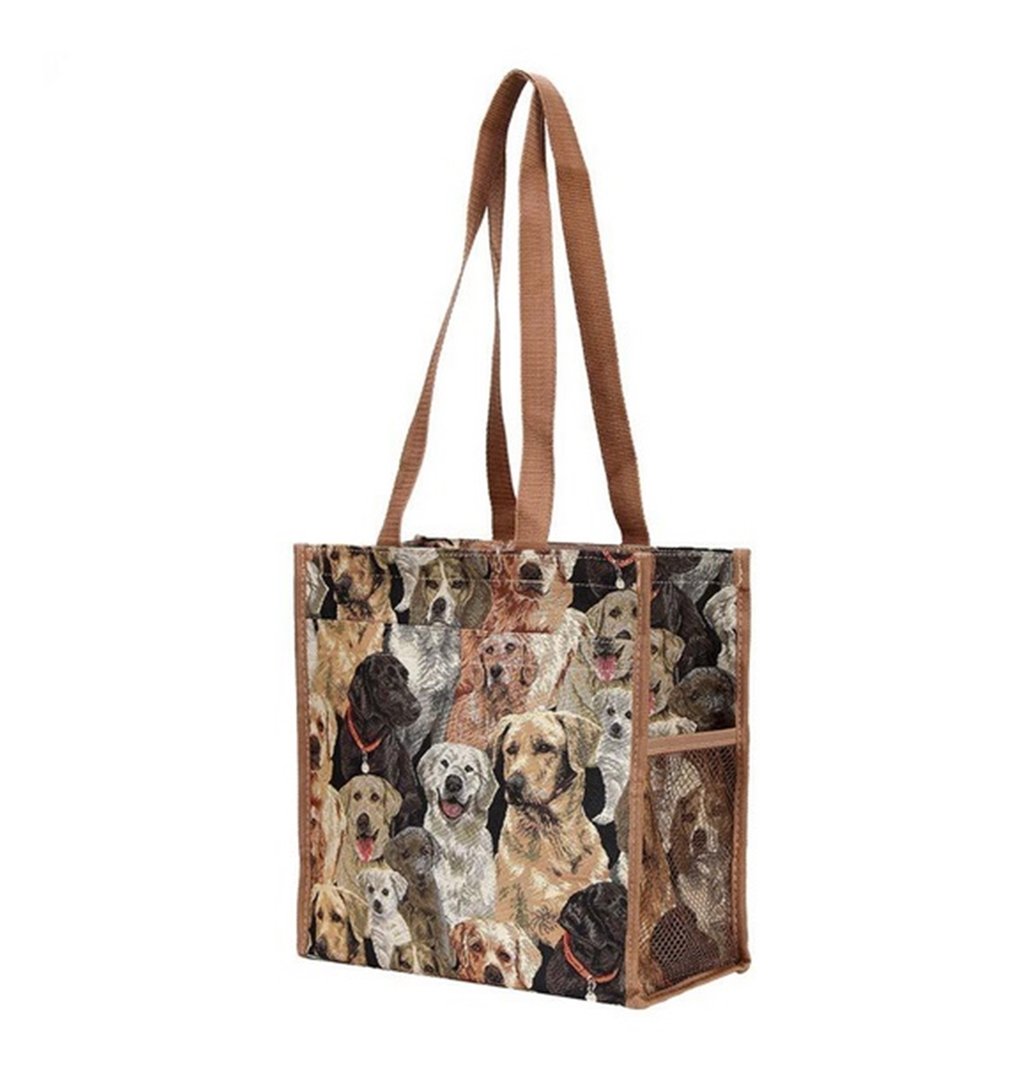 Buy Tapestry Labrador Dogs Shopper Bag Tote Bag