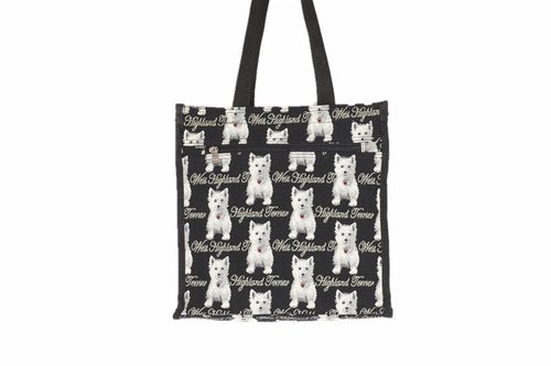 Tapestry "West Highland Terrier" Dog Shopper Bag/Tote Bag