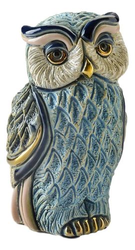 Rinconada De Rosa Turquoise Owl Collectable Figurine 2019