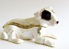 Bull Terrier - Whiite Black Spot Dog Trinket Box or Figurine