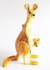 Australian Kangaroo Jewelled Enamelled Trinket Box or Figurine
