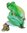 Frog sitting on leaf Jewelled Trinket Box