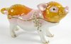 Pig- Jewelled & Enamalled Trinket Box