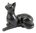 Quintessence (UK) - "Amber" Stone Resin Cat Limited Edition BLACK