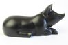 Quintessence (UK) "Matlida" Stone Pig  Figurine - Black