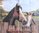 Mare & Foal" Linen Cotton Horse Tea Towel