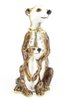 Meerkat & Cubs Jewelled Trinket Box or Figurine