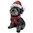 Schnauzer Dog Xmas Figurine Ornament  App16cm