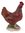 John Beswick Rhode Island Red Hen Chicken Figurine