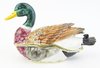 Duck Enamelled, Jewelled Trinket Box/figurine