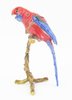 Crimson Rosella Jewelled Bird Trinket Box - Enamelled