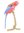 Crimson Rosella Jewelled Bird Trinket Box - Enamelled