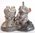 Grey Elephants on Base -1 Upside Down Salt & Pepper Shakers