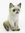 Miniature Porcelain Seal Point Ragdoll Cat figurine
