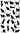 Cat Tea Towel - Australian Design Black Cat on White