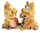 Cat Salt & Pepper Shakers Ceramic Ginger Tabby Cats