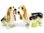 Basset Hound Dog Salt & Pepper Shakers Ceramic