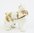 Cat Jewelled & Enamelled Trinket Box, White Ginger markings