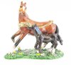 Mare & Foal Horse Trinket Box or Figurine