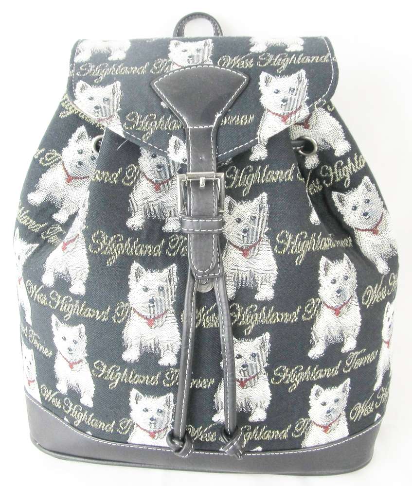 Tapestry West Highland Terrier Small Backpack by Signare