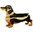 Dachshund Jewelled Dog Trinket Box or Figurine Chocolate/Tan