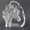 Horse 3-D Crystal Block-Sculpture