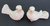 Pigeon Salt & Pepper Shakers Ceramic White Birds