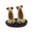 Jack Russell Dog Ceramic Salt & Pepper Shakers