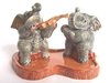 Elephant Playing Violin Salt & Pepper Shakers - Ceramic