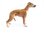 Miniature Porcelain Whippet Figurine - Fawn