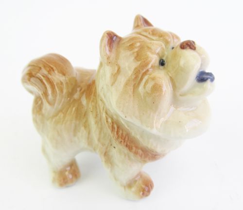 Porcelain Figurine of the Chow Chow Dog