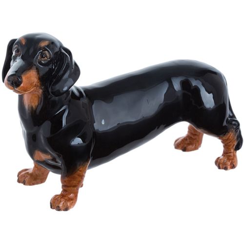 John Beswick Dachshund Blk & Tan Standing Dog Figurine