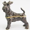 Schnauzer Dog, Black Decorative Jewelled Box or  Figurine