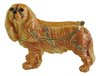 Cavalier King Charles Spaniel Dog Enamelled Trinket Box -Ruby