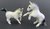 Miniature Porcelain, Hand Painted Grey Horse Set/2 (Tiny)