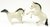 Miniature Porcelain, Hand Painted Grey Horse Set/2 (Tiny)